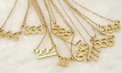 Angel number necklace
