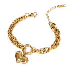 Heart Charm Bracelet