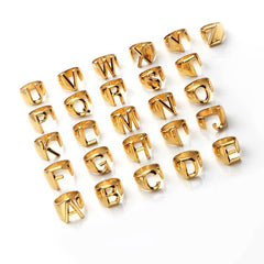 Classic Gold Initial Ring