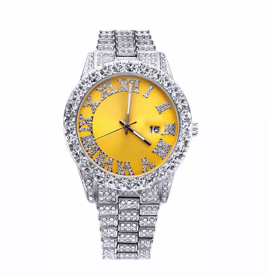 Yellow Face Lavish Watch
