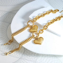 Heart Charm Bracelet