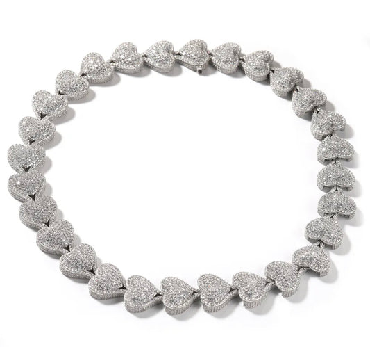 Bubble heart necklace