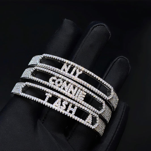 Slider name bracelet