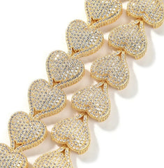 Bubble heart necklace