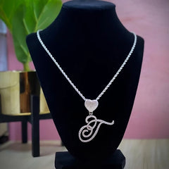 Initial Heart Necklace