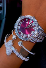 Purple Face Lavish Watch