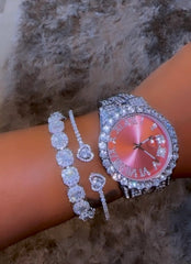 Pink Face Lavish Watch