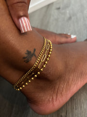 Gold anklets