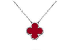 Silver Clover Necklace