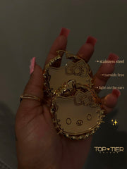 Hello K♡tty Bamboo Earrings