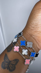 Silver Clover Bracelet