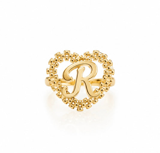It Girl Initial Ring