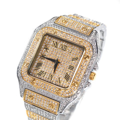 Two Toned Iced Out Watch