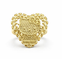 XL Hello K♡ Heart Ring