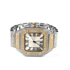 Two Toned Iced Out Watch