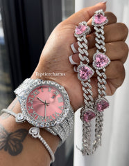 Pink Face Lavish Watch