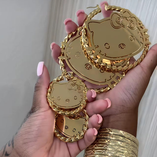 Hello K.tty Bamboo Earrings