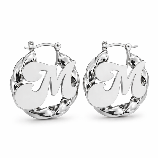 Y2K Initial Earrings