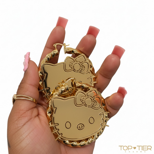 Hello K♡tty Bamboo Earrings