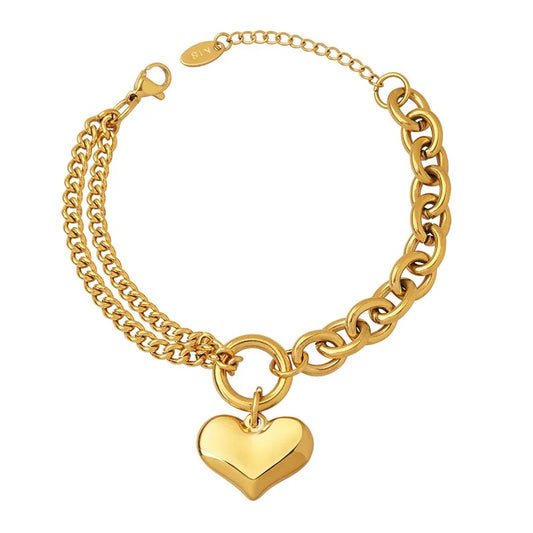 Heart Charm Bracelet