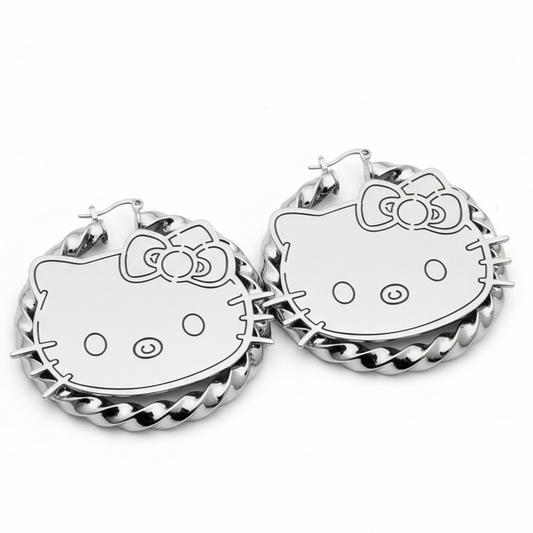 Hello K♡ Bamboo Earrings