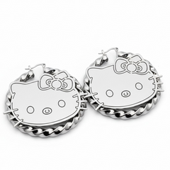 Hello K♡ Bamboo Earrings