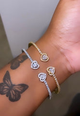 Double Heart Bracelet